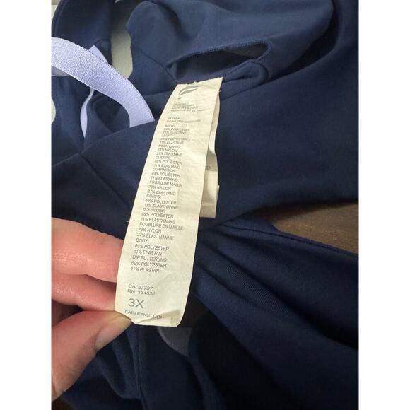 Fabletics High Impact Sports Bra, Navy and Purple, 3X - Picture 5 of 5